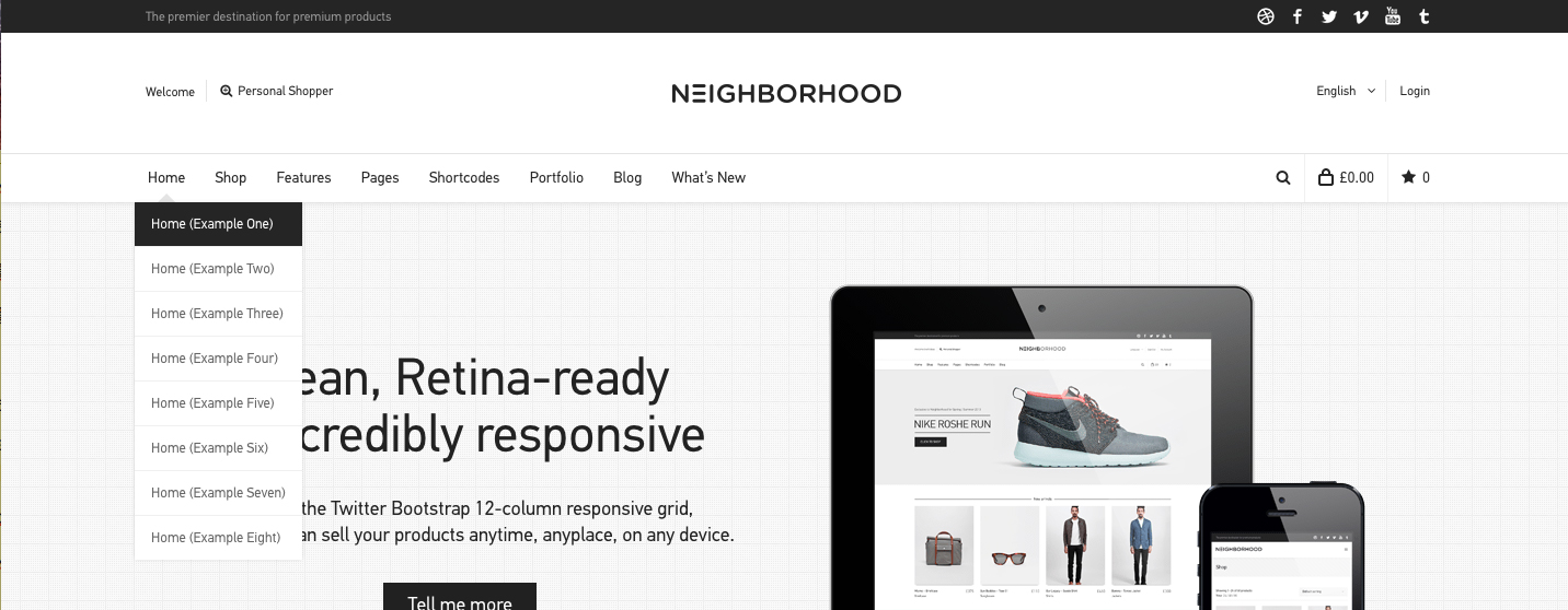 워드프레스 쇼핑몰 테마 - 워드프레스 쇼핑몰 엠샵 레이아웃