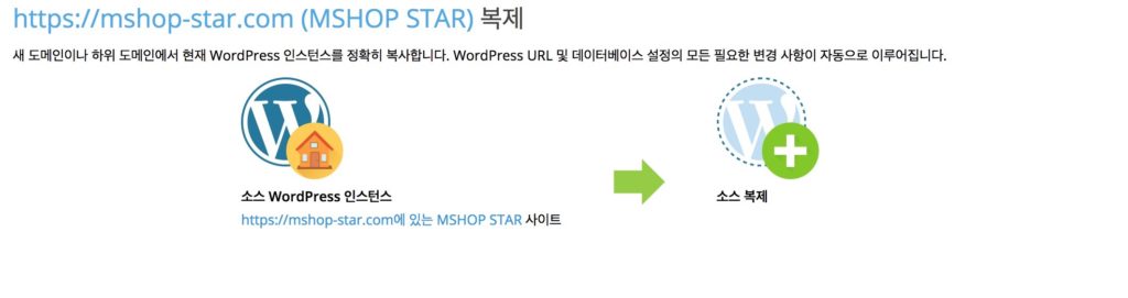 개발사이트 복제